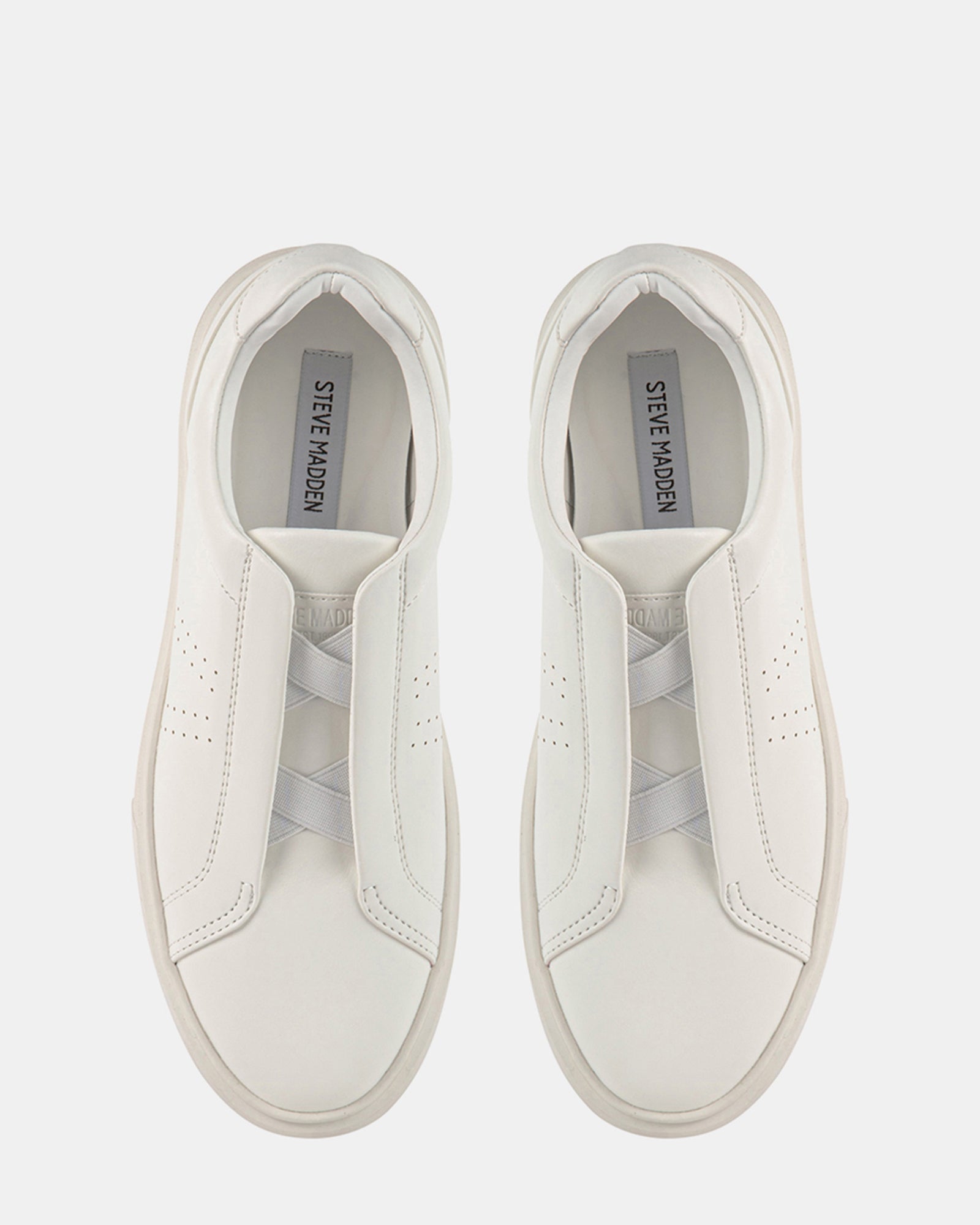 ZIGGYY White Slip On Shoes Men's Designer Shoes – Steve Madden