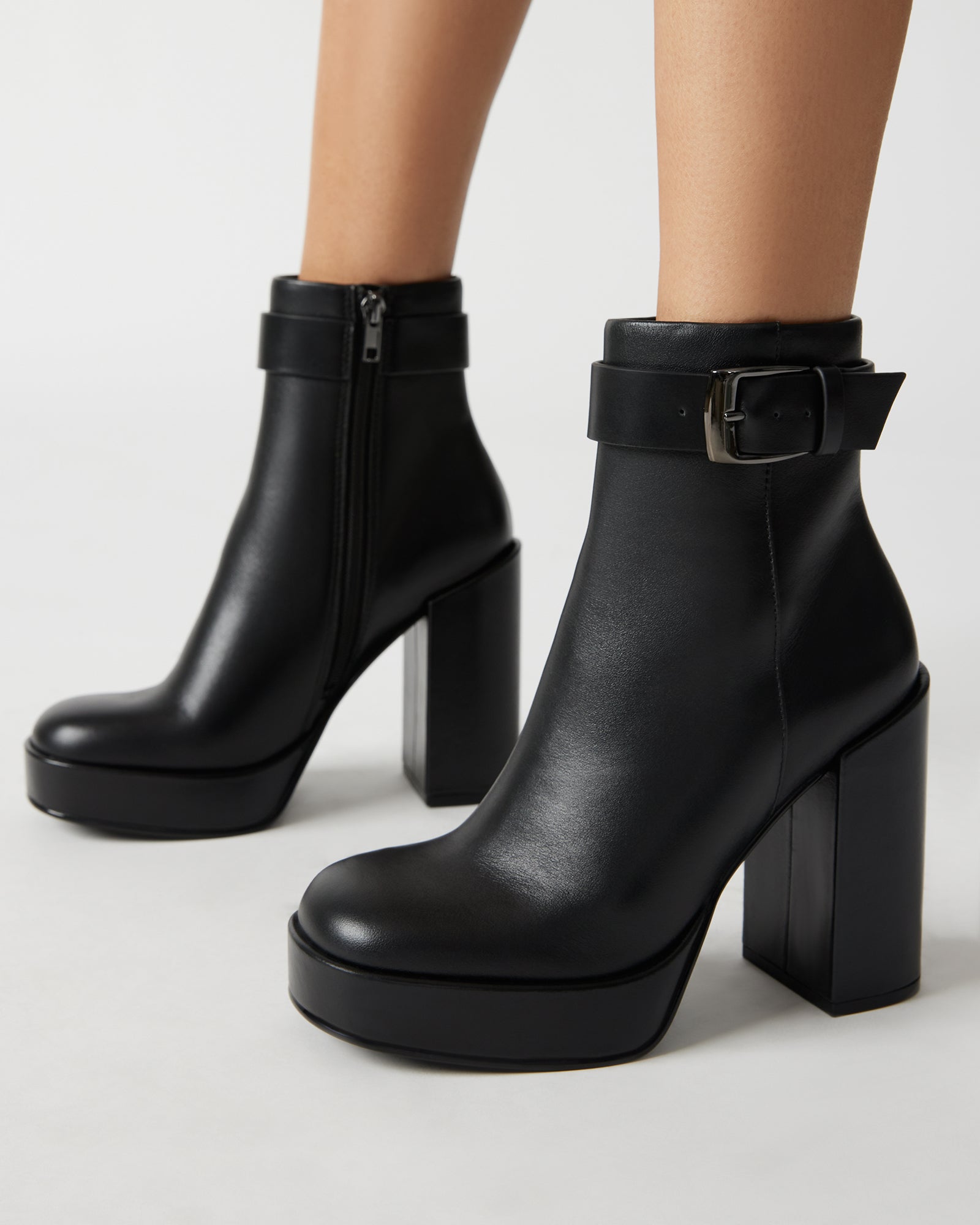 ZIVA BLACK LEATHER - Women's Shoes - Steve Madden Canada - view 2