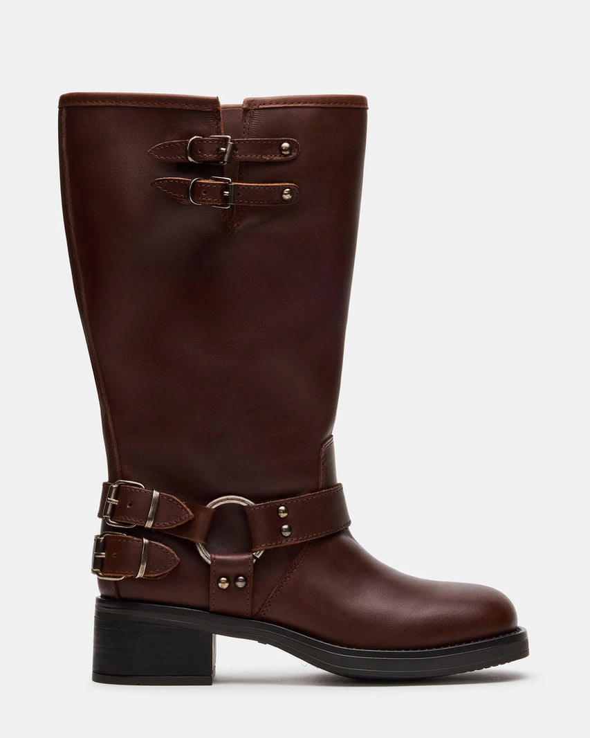ASTOR-W BROWN LEATHER - Women's Shoes - Steve Madden Canada