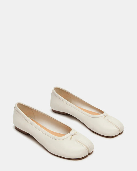 【the toe】Tate Modern Knit (white) S size CALICO White Leather Split-Toe Tabi Ballet Flat | Women's Designer