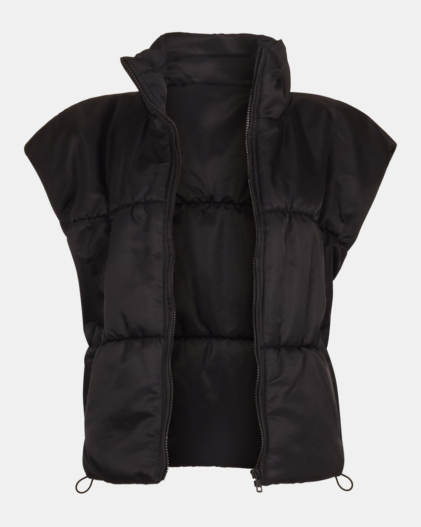 ADRIANNA PUFFER BLACK - Clothing - Steve Madden Canada - view 2