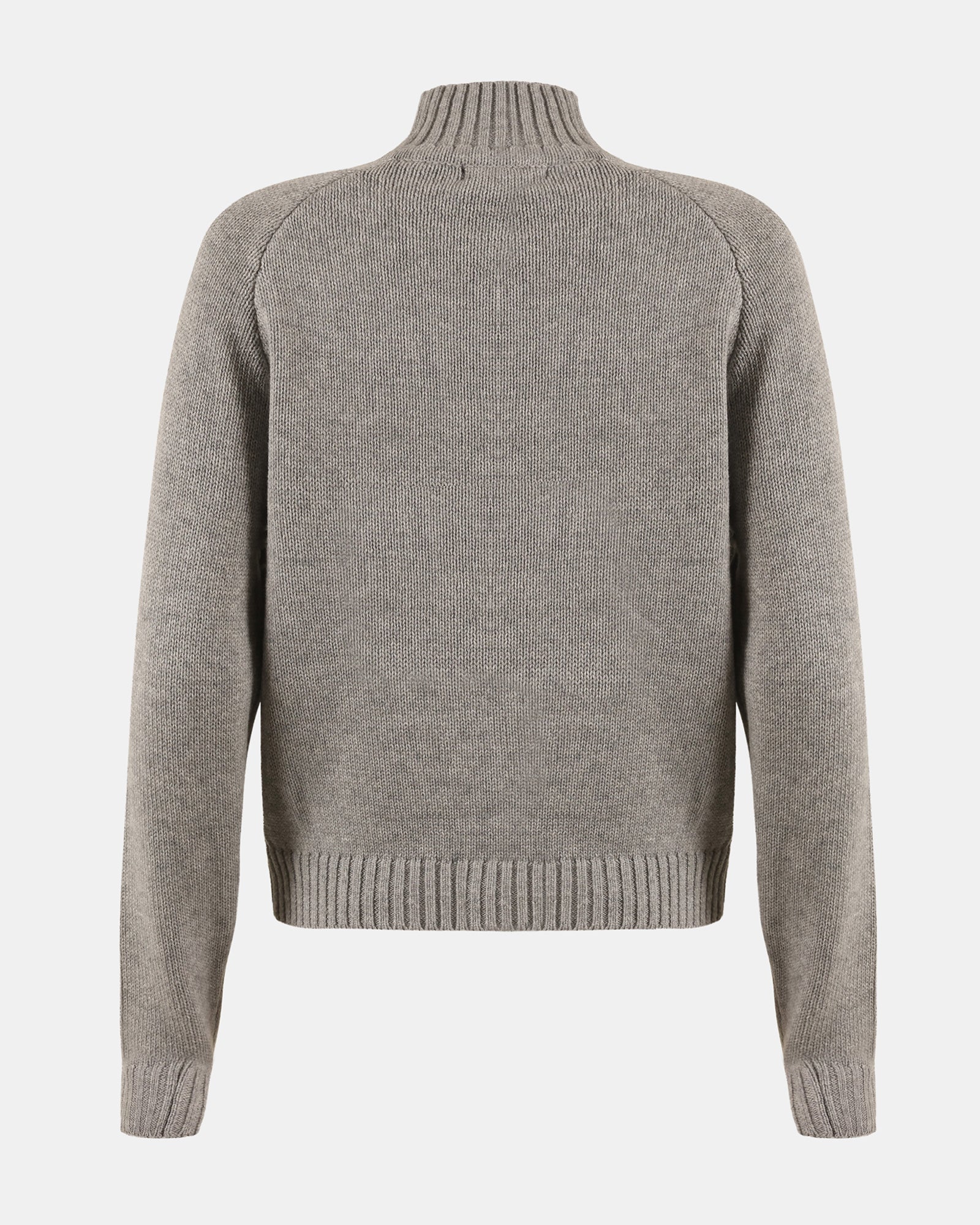 ALLY QUARTER ZIP SWEATER GREY - Clothing - Steve Madden Canada - view 3