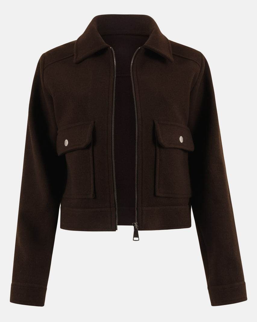 ANTHONY JACKET BROWN - Clothing - Steve Madden Canada - view 2