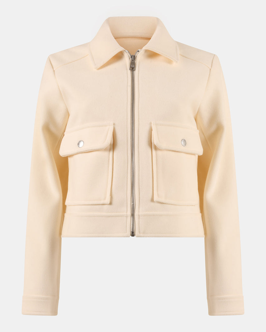 ANTHONY JACKET WHITE - Clothing - Steve Madden Canada