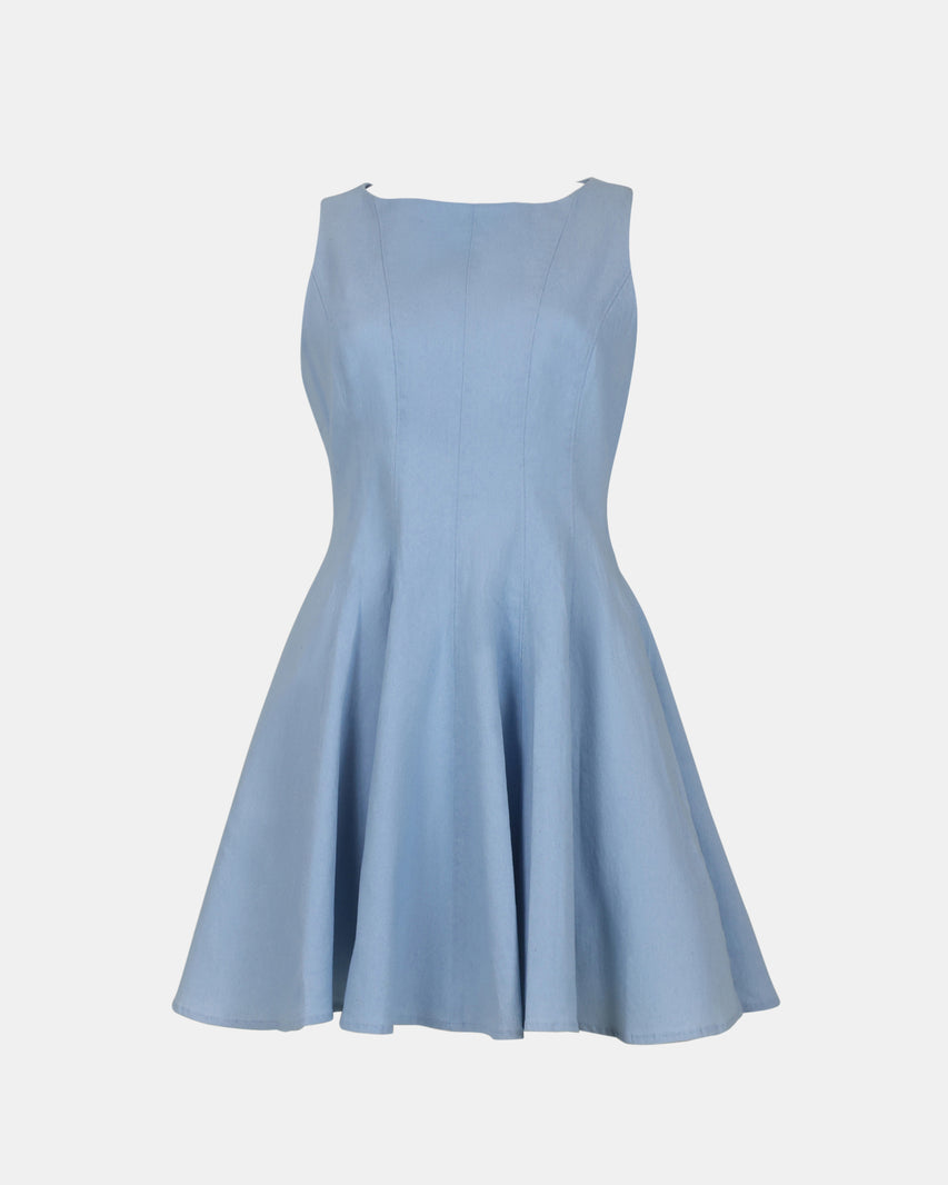 BROOKLYN DRESS BLUE - Clothing - Steve Madden Canada - view 5