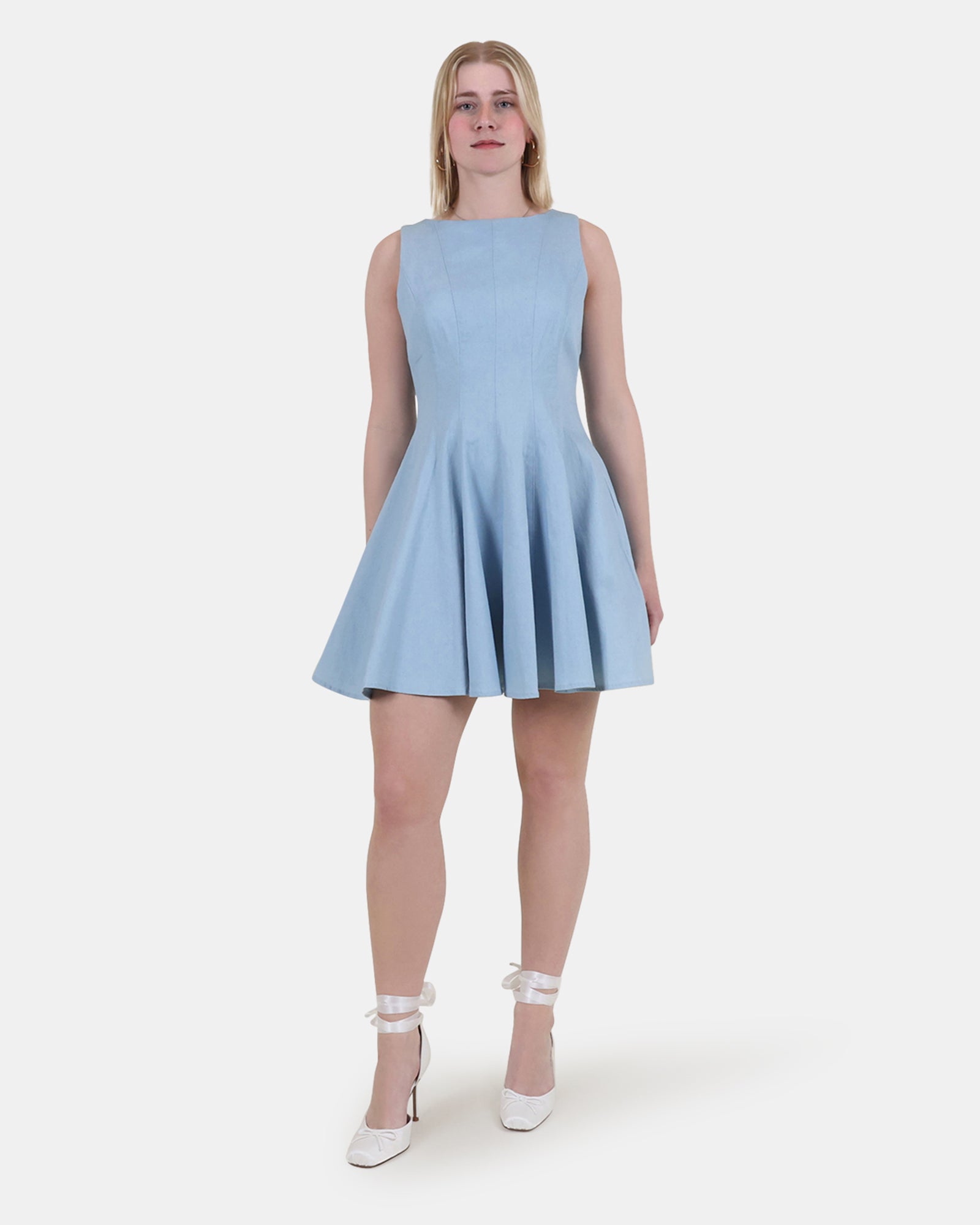 BROOKLYN DRESS BLUE - Clothing - Steve Madden Canada