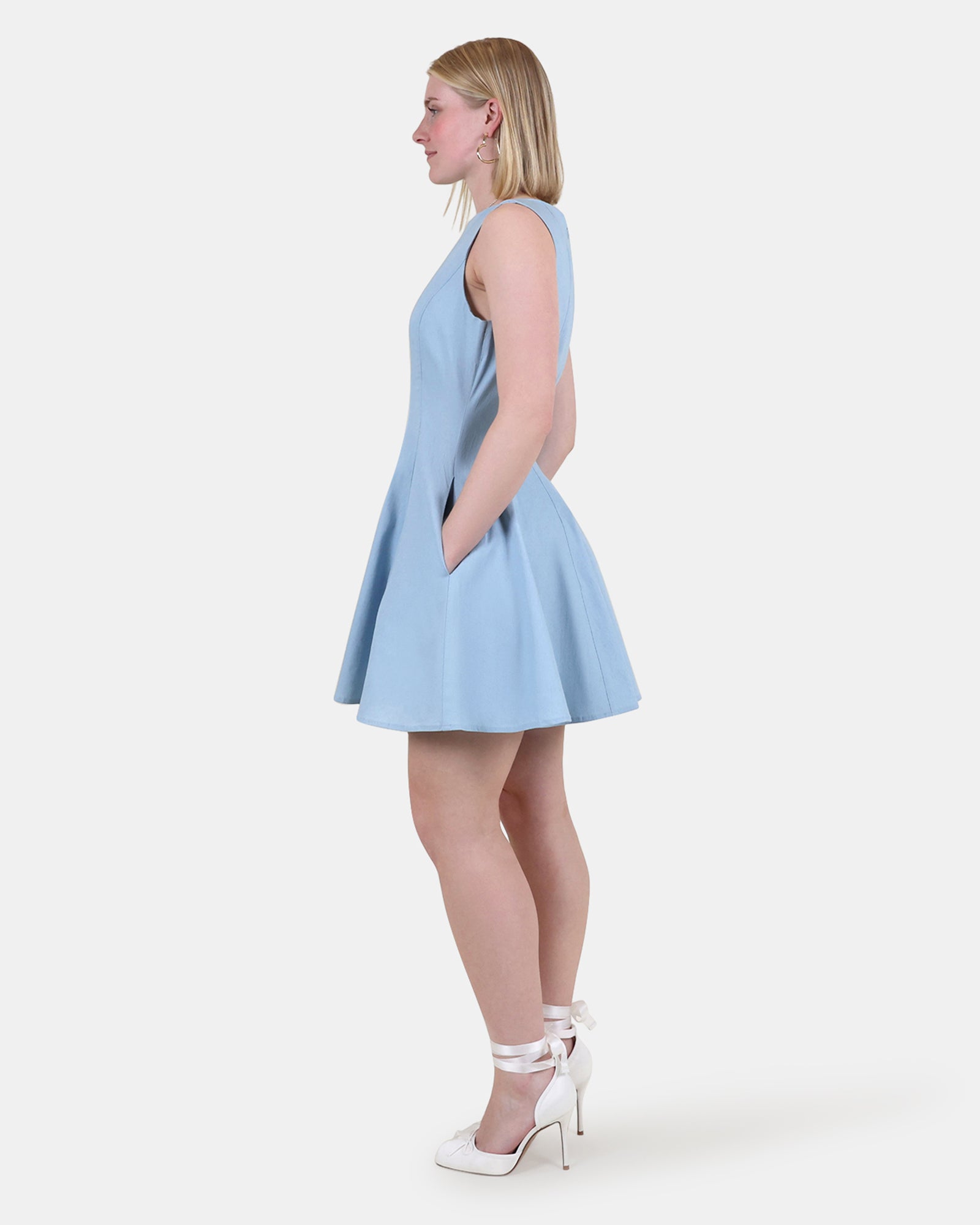 BROOKLYN DRESS BLUE - Clothing - Steve Madden Canada - view 2