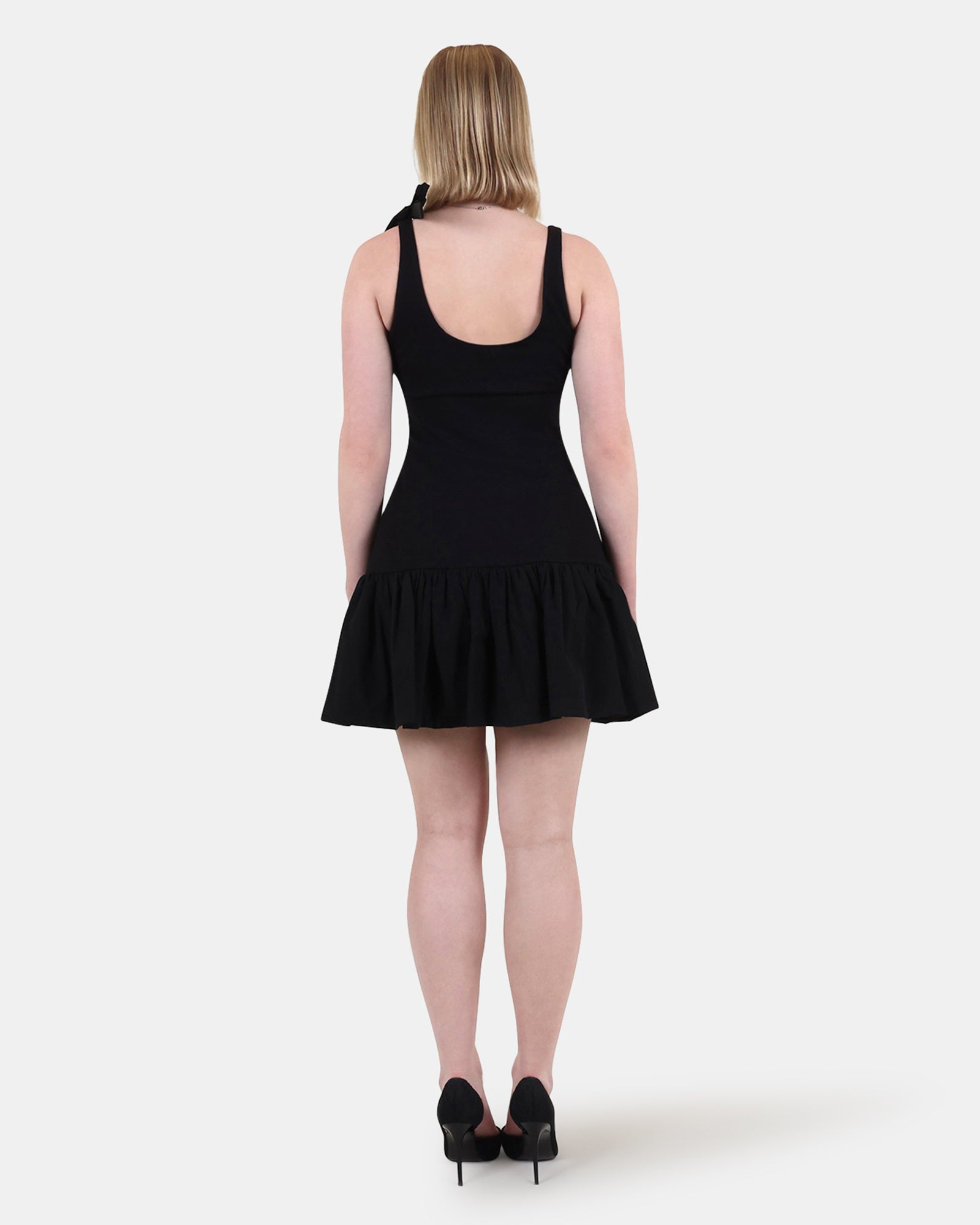 CHANELLY DRESS BLACK - Clothing - Steve Madden Canada - view 3