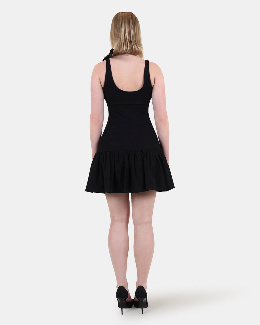 CHANELLY DRESS BLACK - Clothing - Steve Madden Canada - view 3