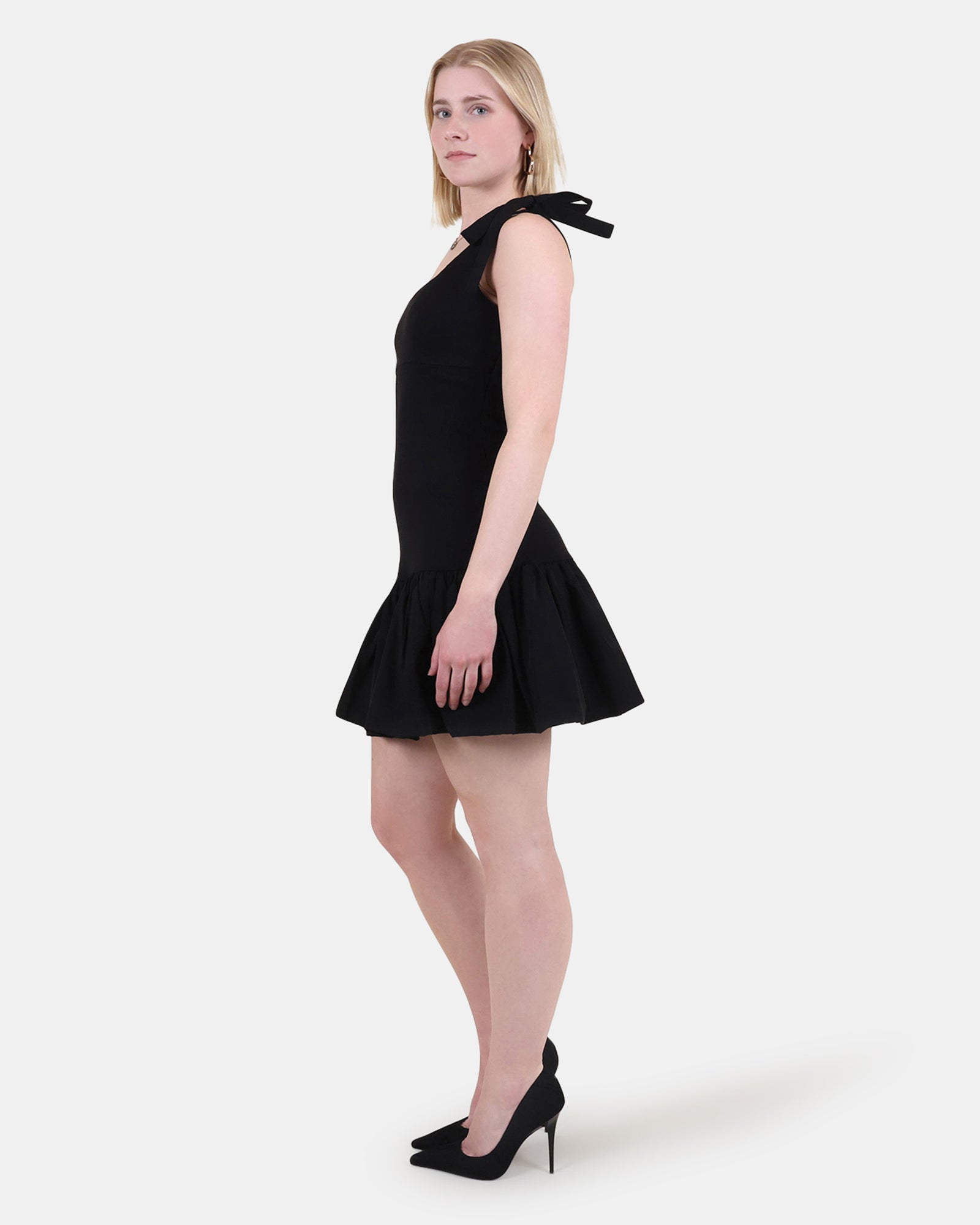 CHANELLY DRESS BLACK - Clothing - Steve Madden Canada - view 2