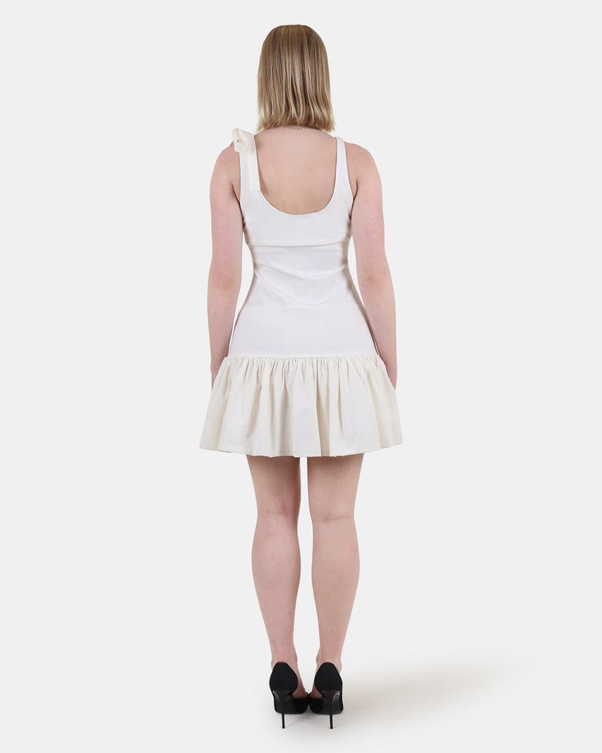 CHANELLY DRESS WHITE - Clothing - Steve Madden Canada - view 3