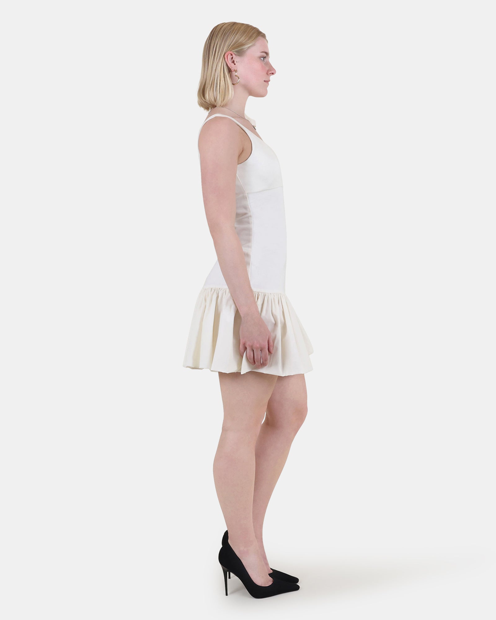 CHANELLY DRESS WHITE - Clothing - Steve Madden Canada - view 4
