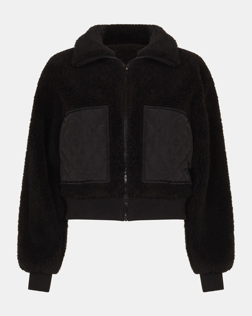 JAXEN JACKET BLACK - Clothing - Steve Madden Canada