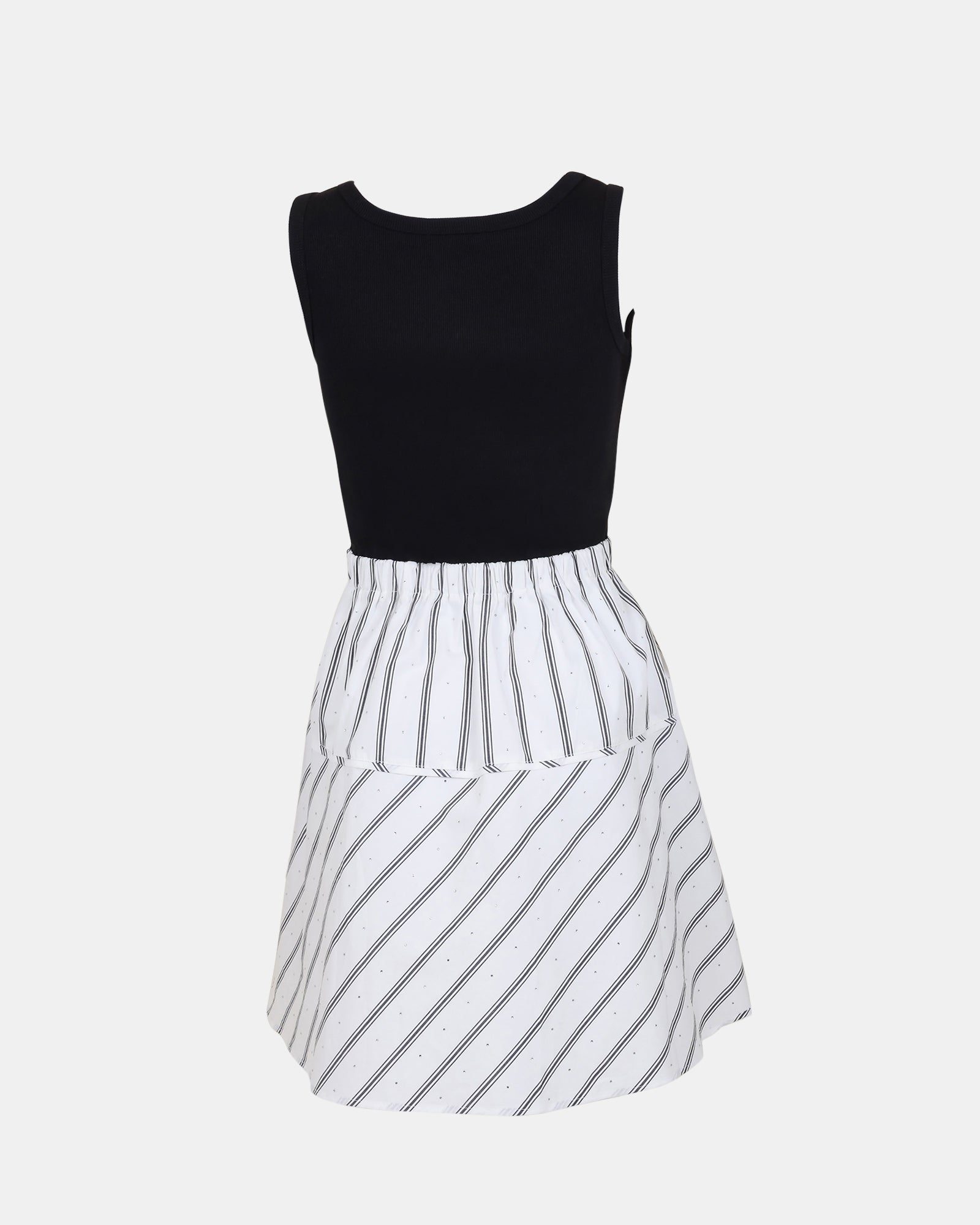 JENNIFER DRESS BLACK WHITE - Clothing - Steve Madden Canada - view 6