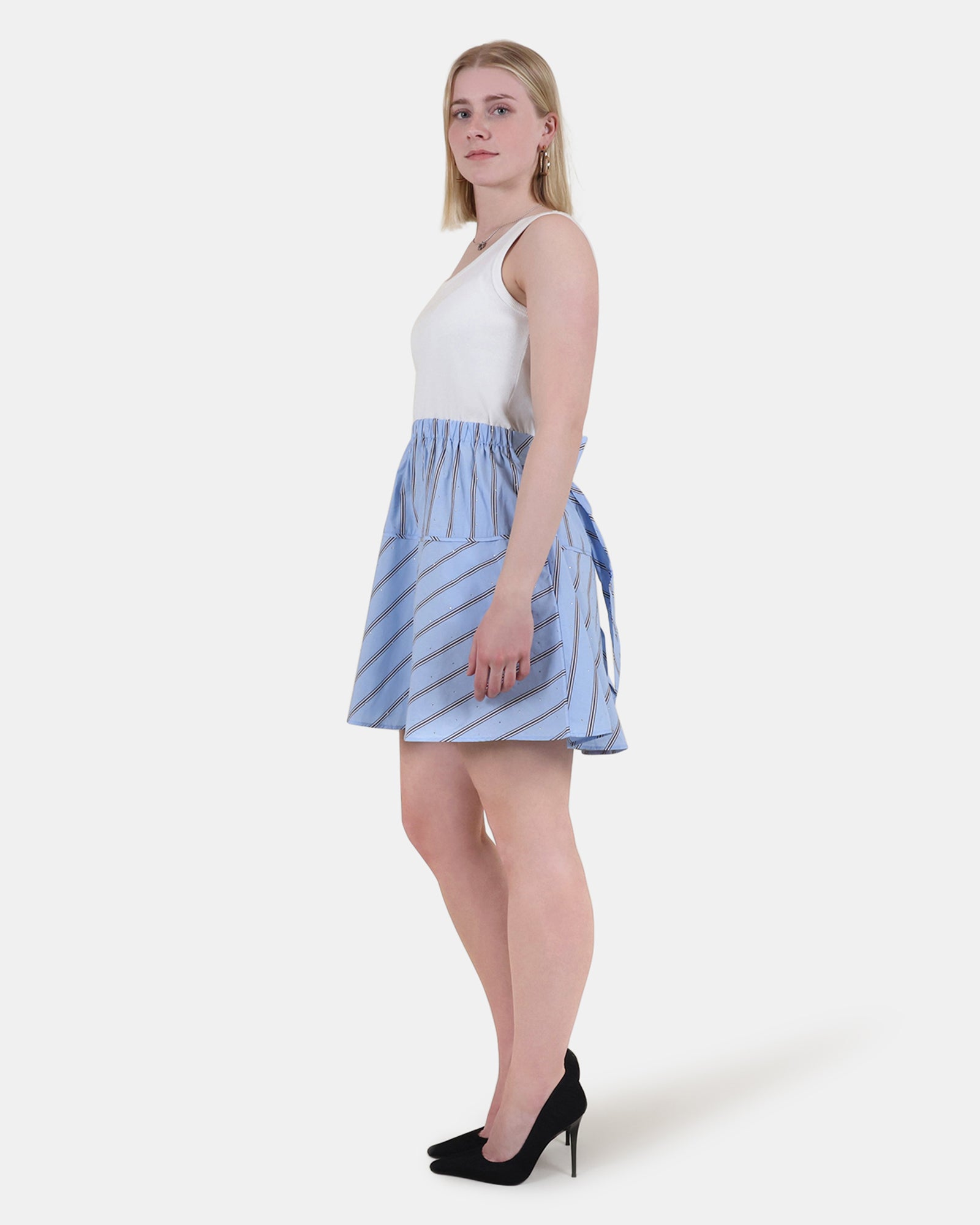 JENNIFER DRESS BLUE MULTI - Clothing - Steve Madden Canada - view 3