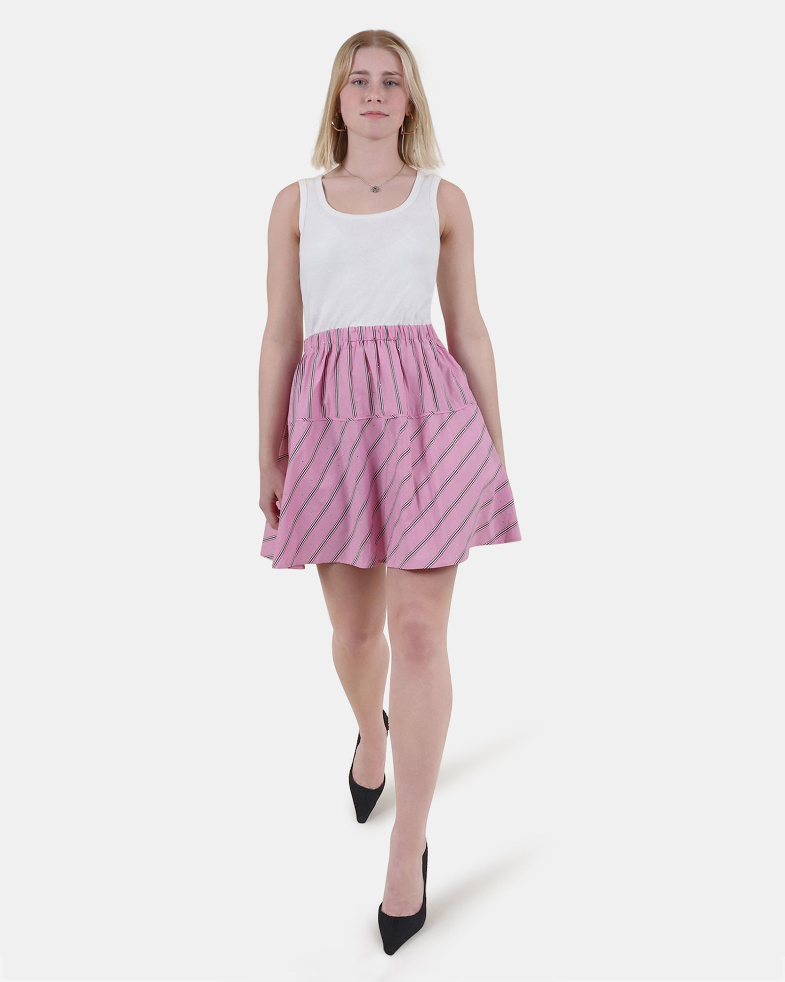 JENNIFER DRESS PINK MULTI - Clothing - Steve Madden Canada