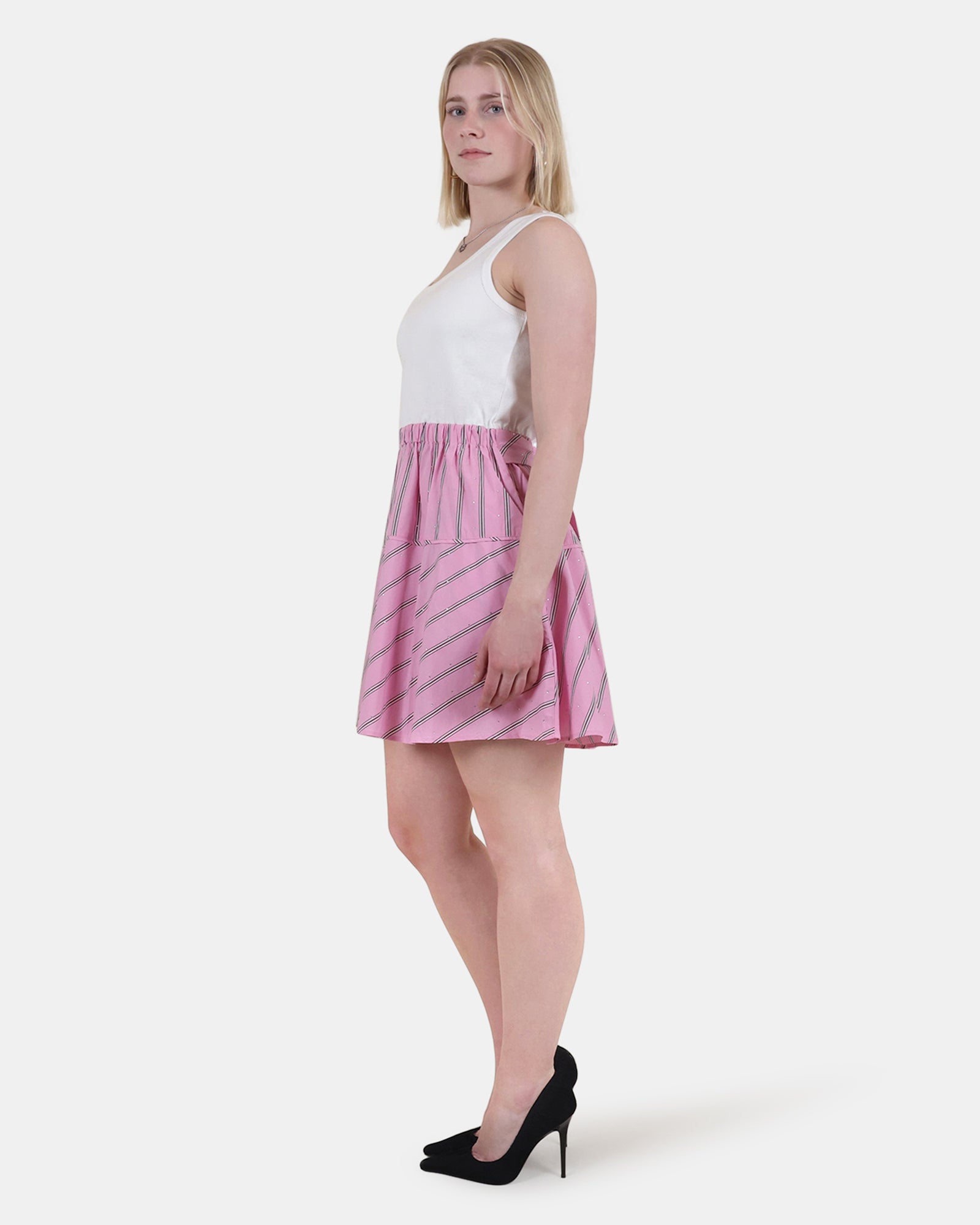 JENNIFER DRESS PINK MULTI - Clothing - Steve Madden Canada - view 2