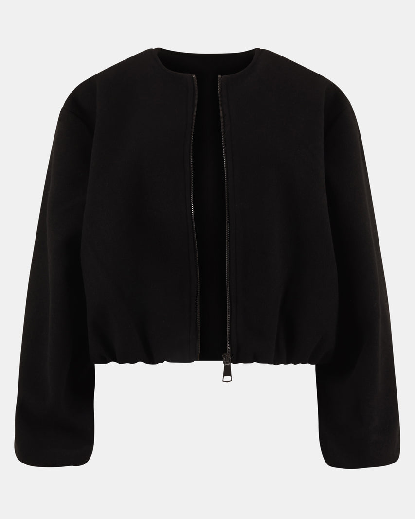 LISA BOMBER BLACK - Clothing - Steve Madden Canada