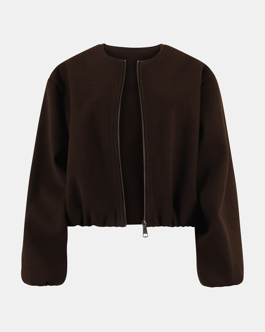 LISA BOMBER BROWN - Clothing - Steve Madden Canada - view 3
