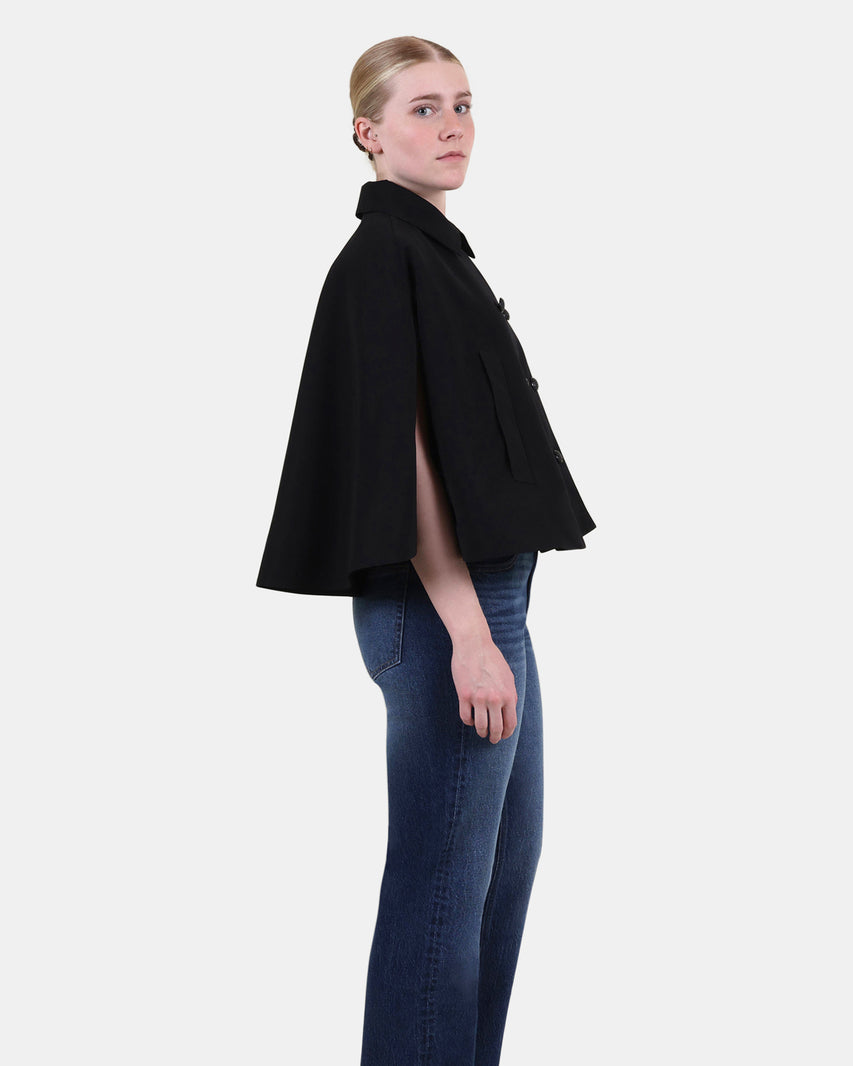 NOEMIE TRENCH CAPE BLACK - Clothing - Steve Madden Canada - view 4