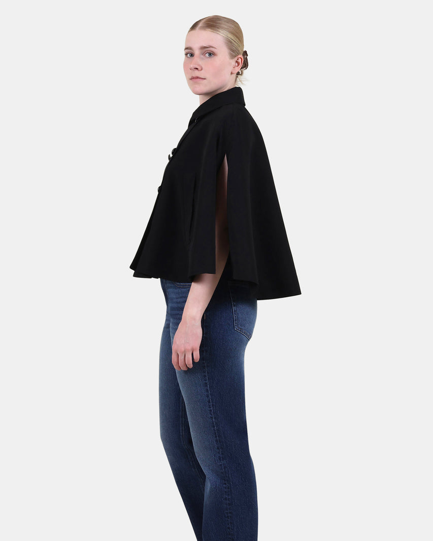 NOEMIE TRENCH CAPE BLACK - Clothing - Steve Madden Canada - view 2