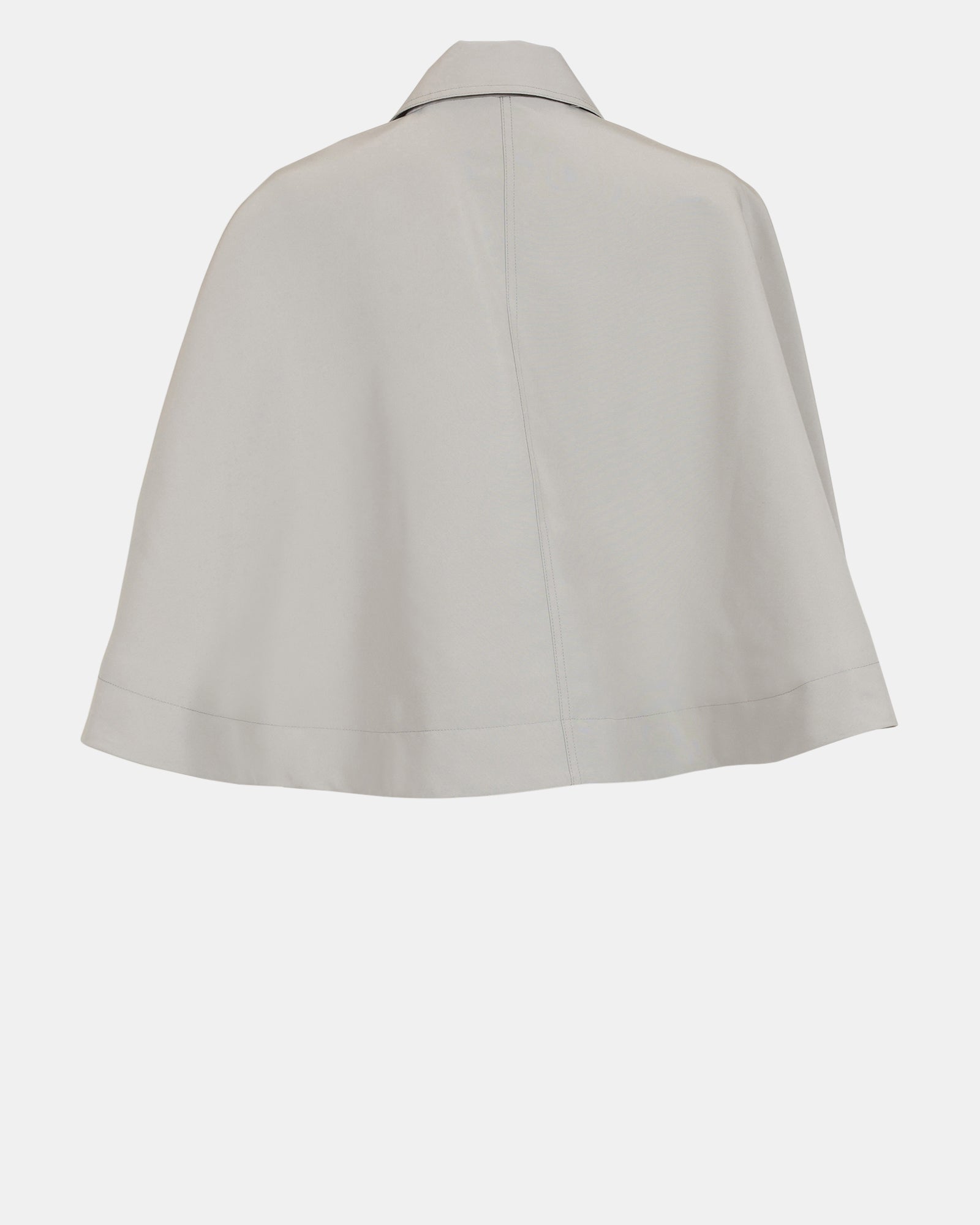 NOEMIE Long Sleeve Grey Trench Cape | Women's Designer Clothing
