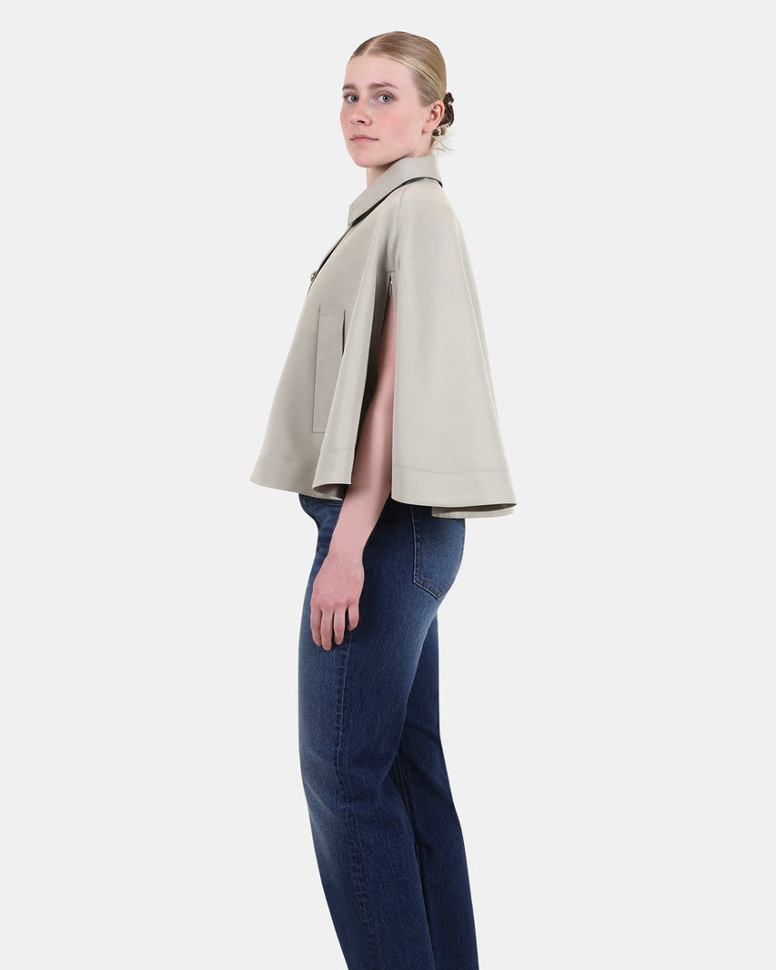 NOEMIE TRENCH CAPE GREY - Clothing - Steve Madden Canada - view 3