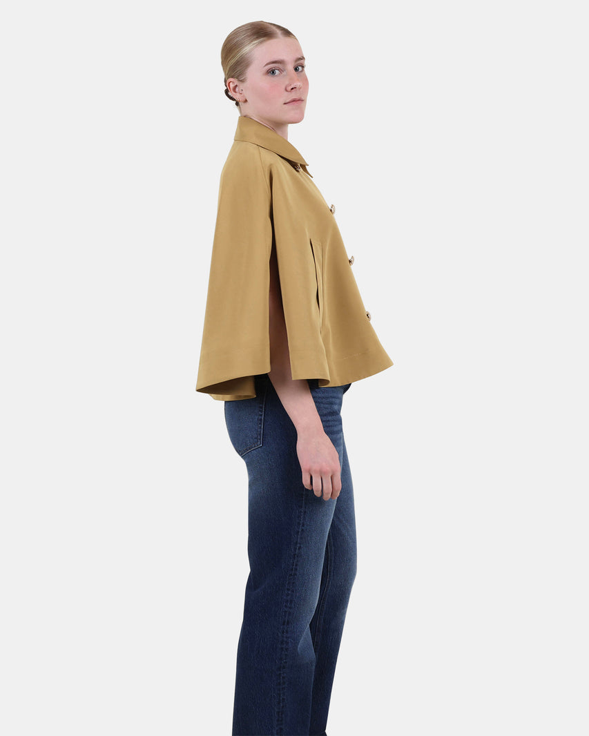 NOEMIE TRENCH CAPE KHAKI - Clothing - Steve Madden Canada - view 4