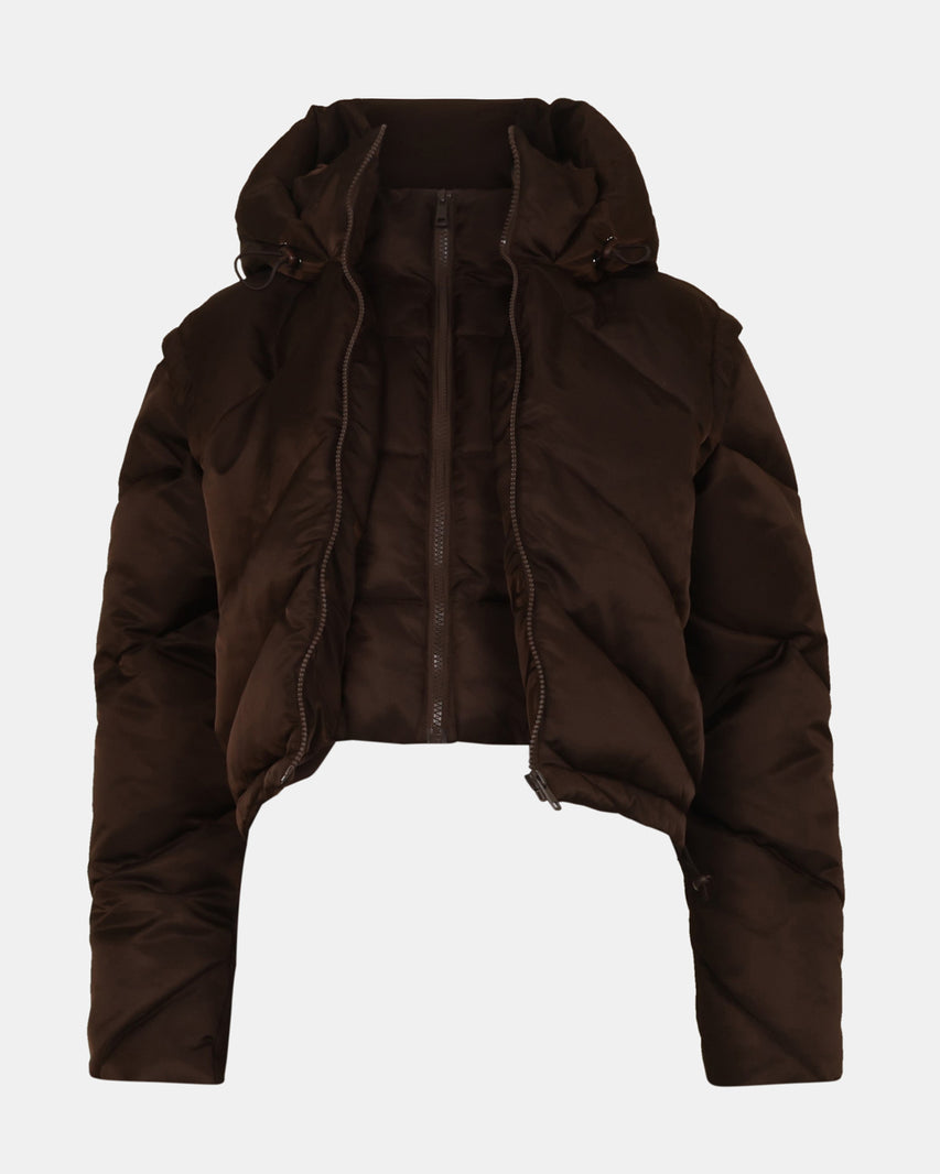 SARA COAT BROWN - Clothing - Steve Madden Canada - view 2