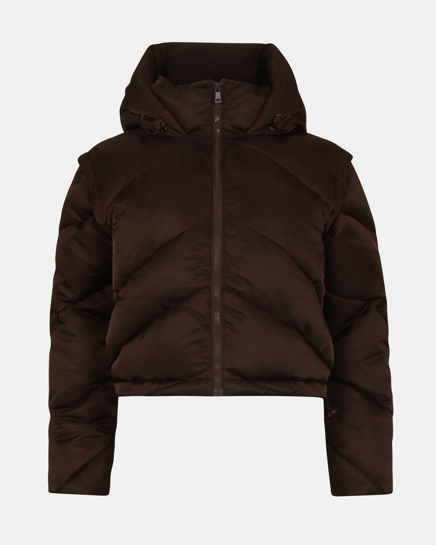 SARA COAT BROWN - Clothing - Steve Madden Canada - view 3