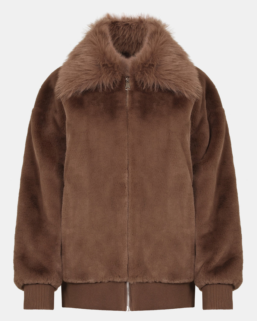 SILVIA COAT MOCHA - Clothing - Steve Madden Canada