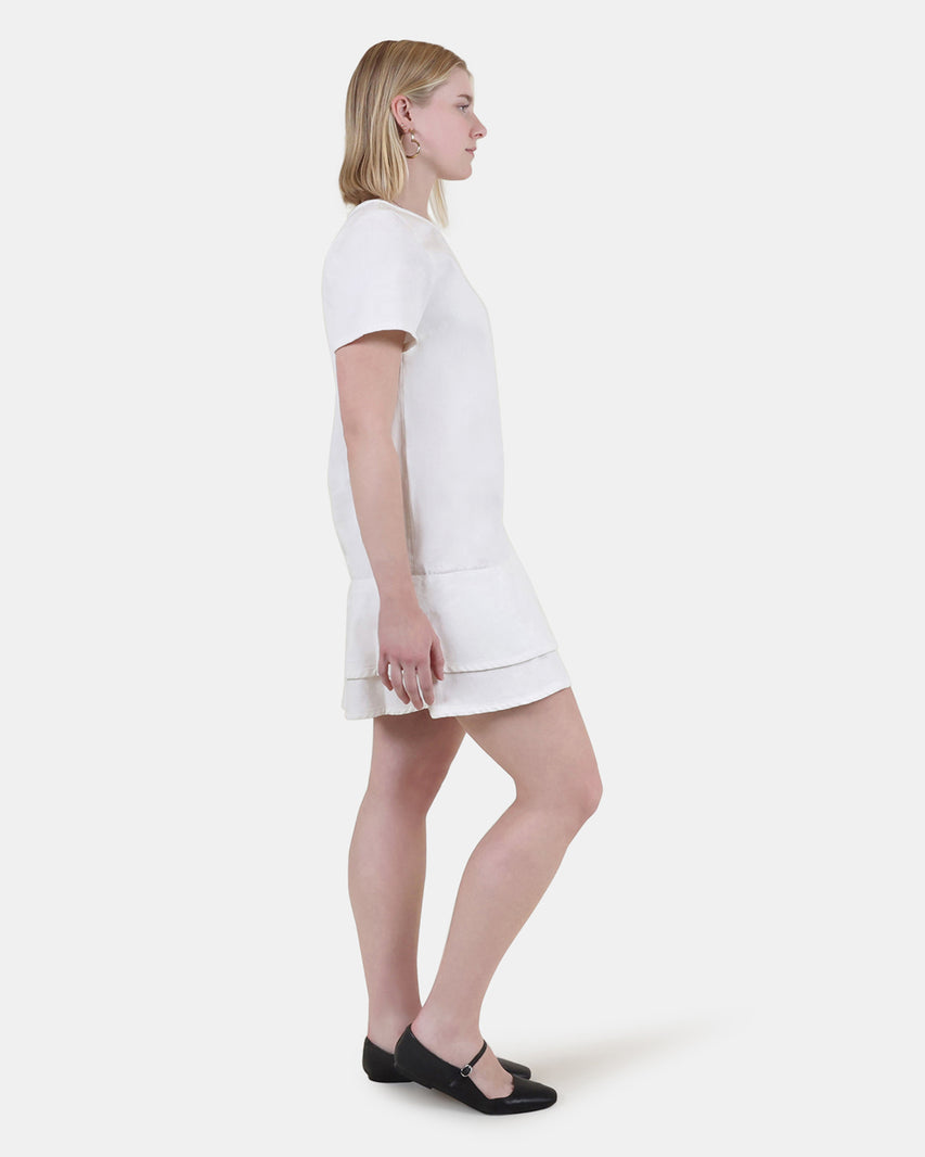 TINA DRESS WHITE - Clothing - Steve Madden Canada - view 6