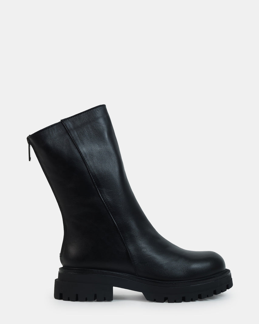 LAMI BLACK LEATHER - Women's Shoes - Steve Madden Canada