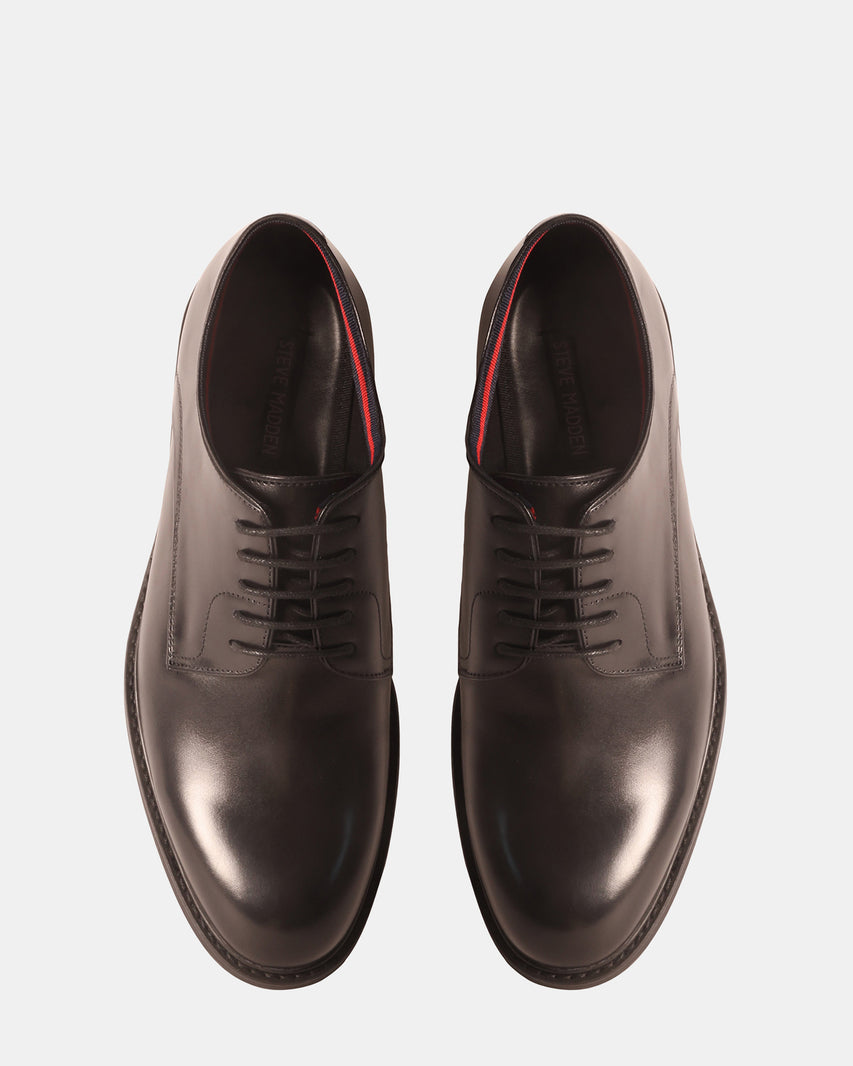 ESTEVIO BLACK LEATHER - Men's Shoes - Steve Madden Canada - view 4