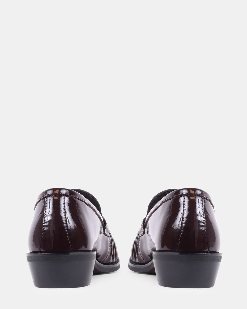 GORDO BURGUNDY PATENT LEATHER - view 5