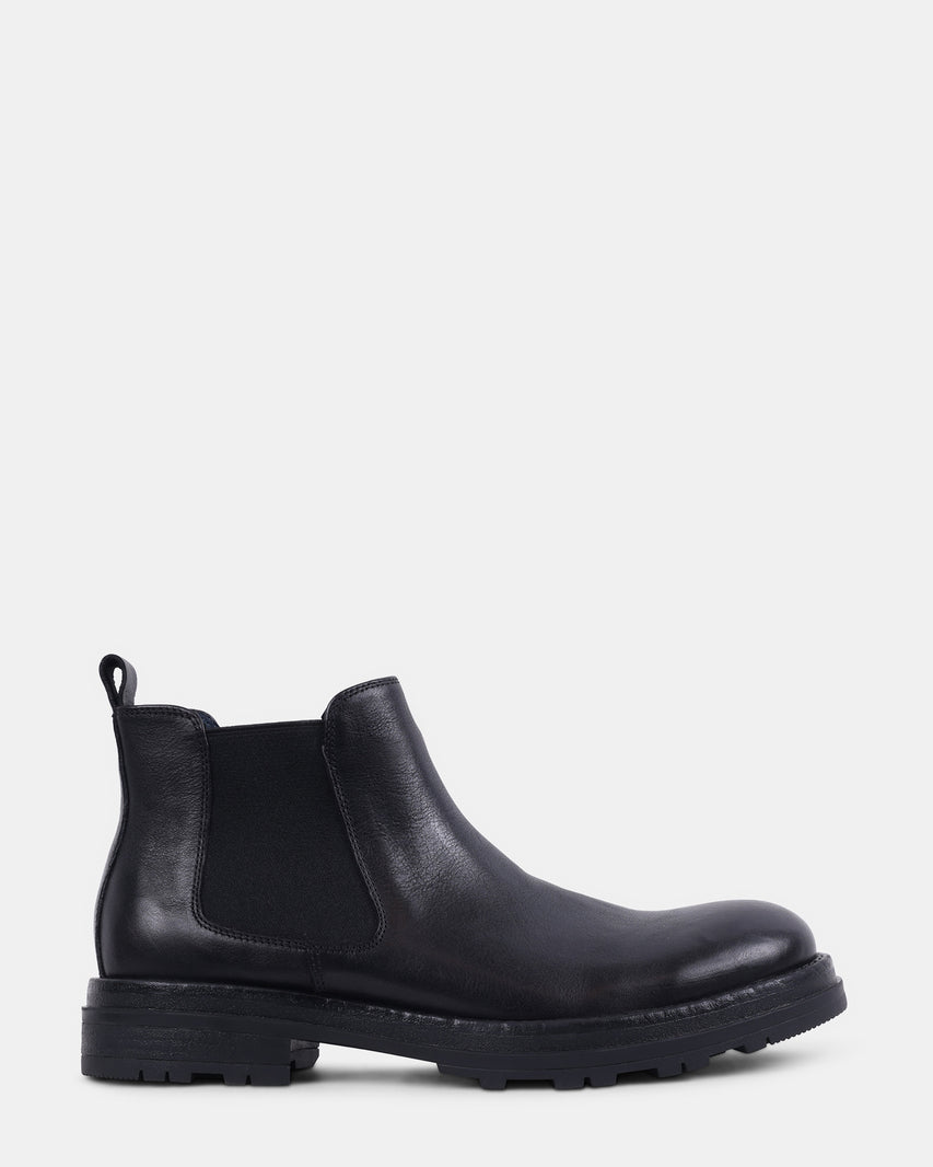 NEWSOME BLACK LEATHER
