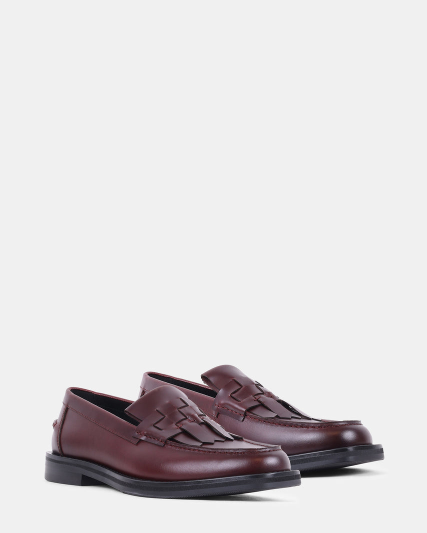 PRESTON BURGUNDY LEATHER - view 2