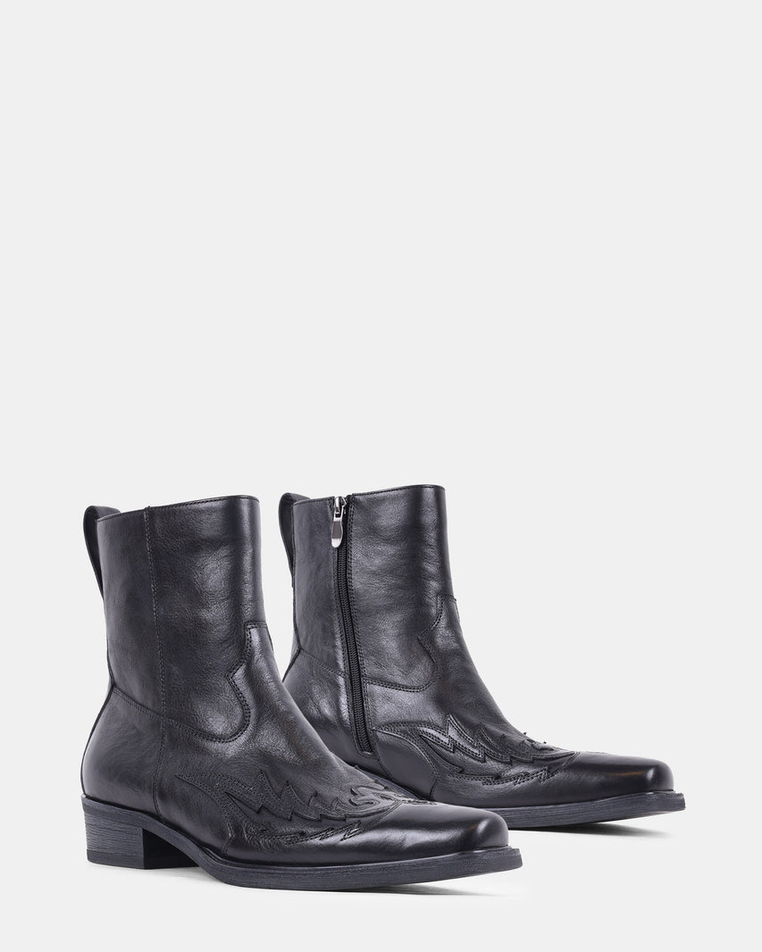 SANTANAA BLACK LEATHER - view 2