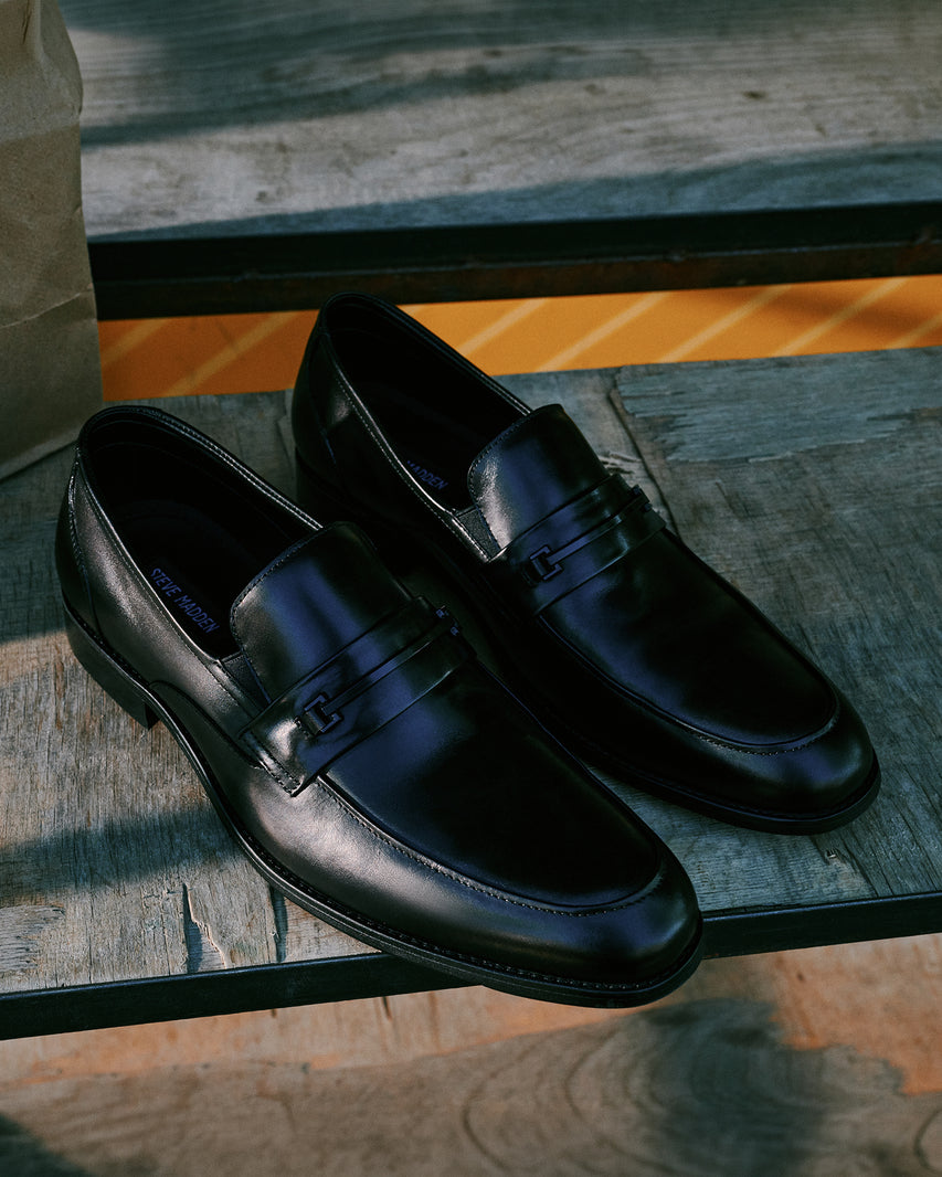 DARUDE BLACK LEATHER - Men's Shoes - Steve Madden Canada - view 2