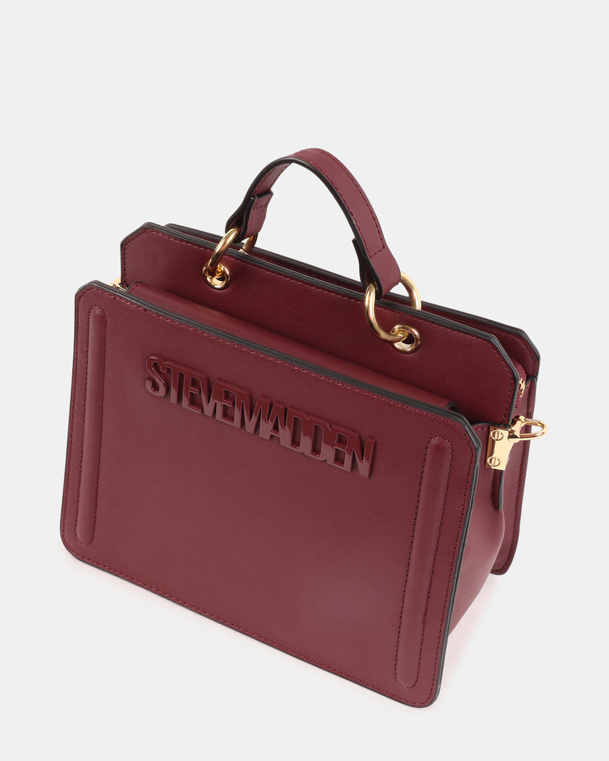 BEVELYNN BURGUNDY - Handbags - Steve Madden Canada