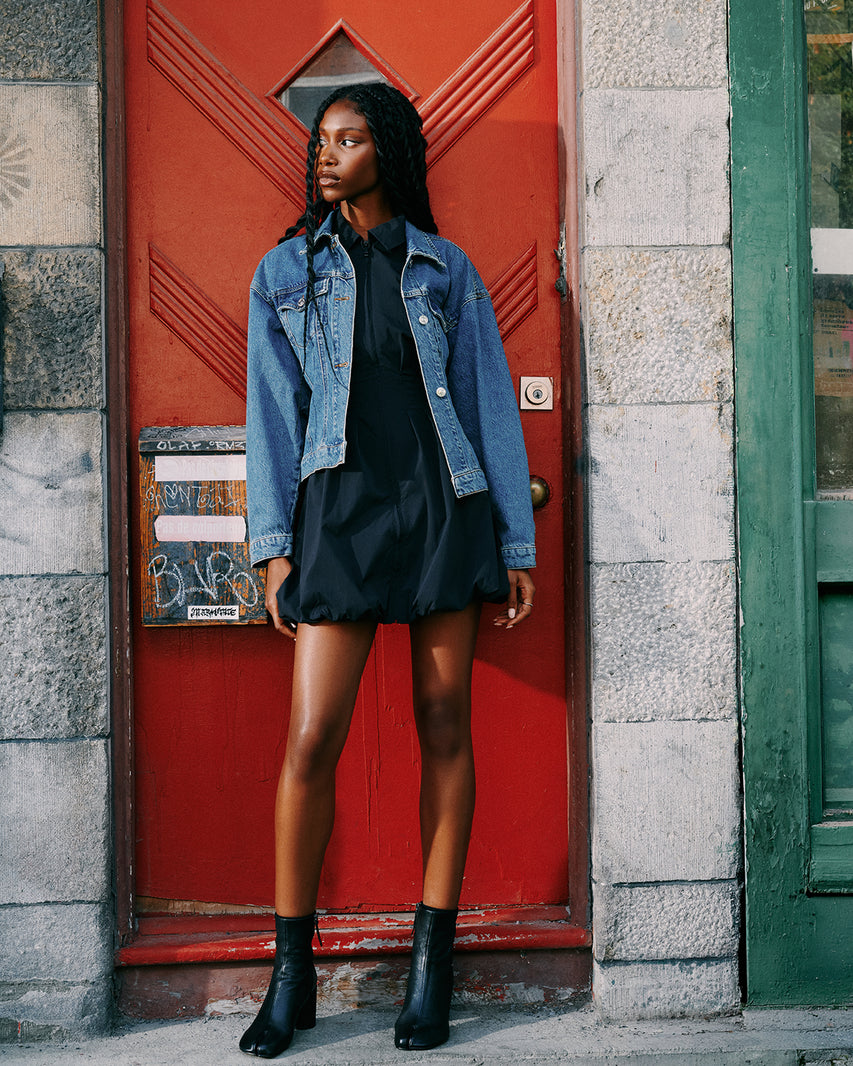 DYANNE DRESS MIDNIGHT - Clothing - Steve Madden Canada - view 7
