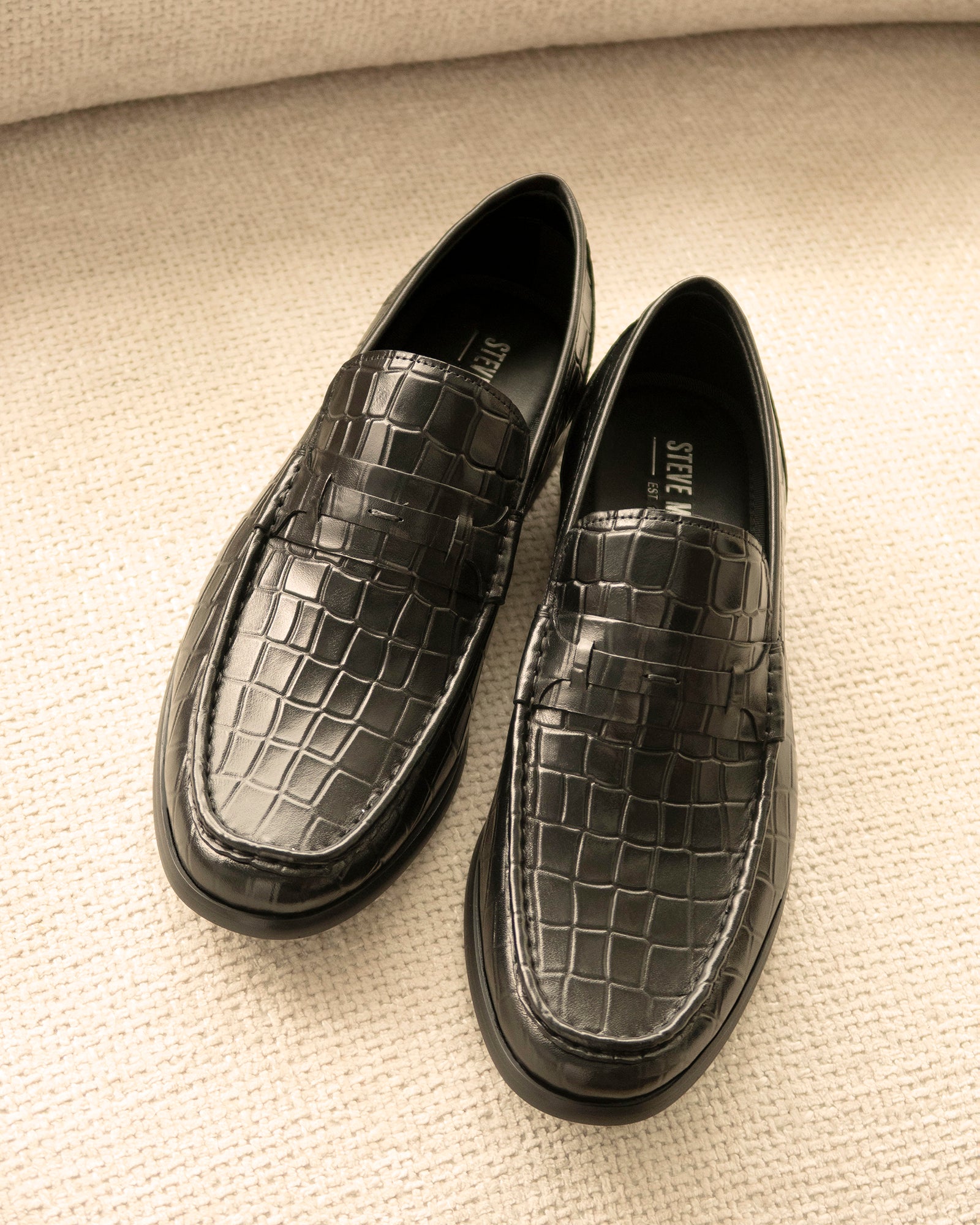 KLINE BLACK LEATHER - Men's Shoes - Steve Madden Canada - view 2