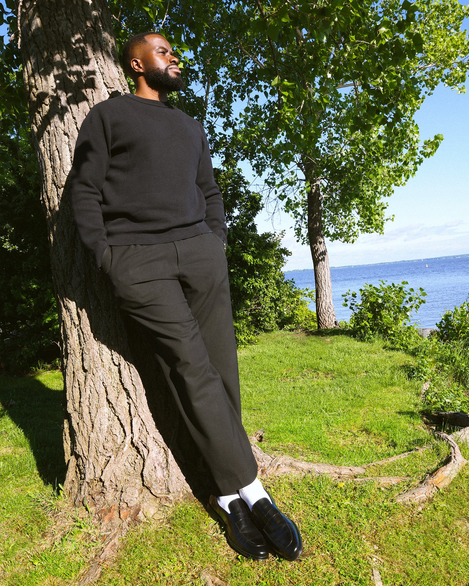 KNIES BLACK LEATHER - Men's Shoes - Steve Madden Canada - view 2