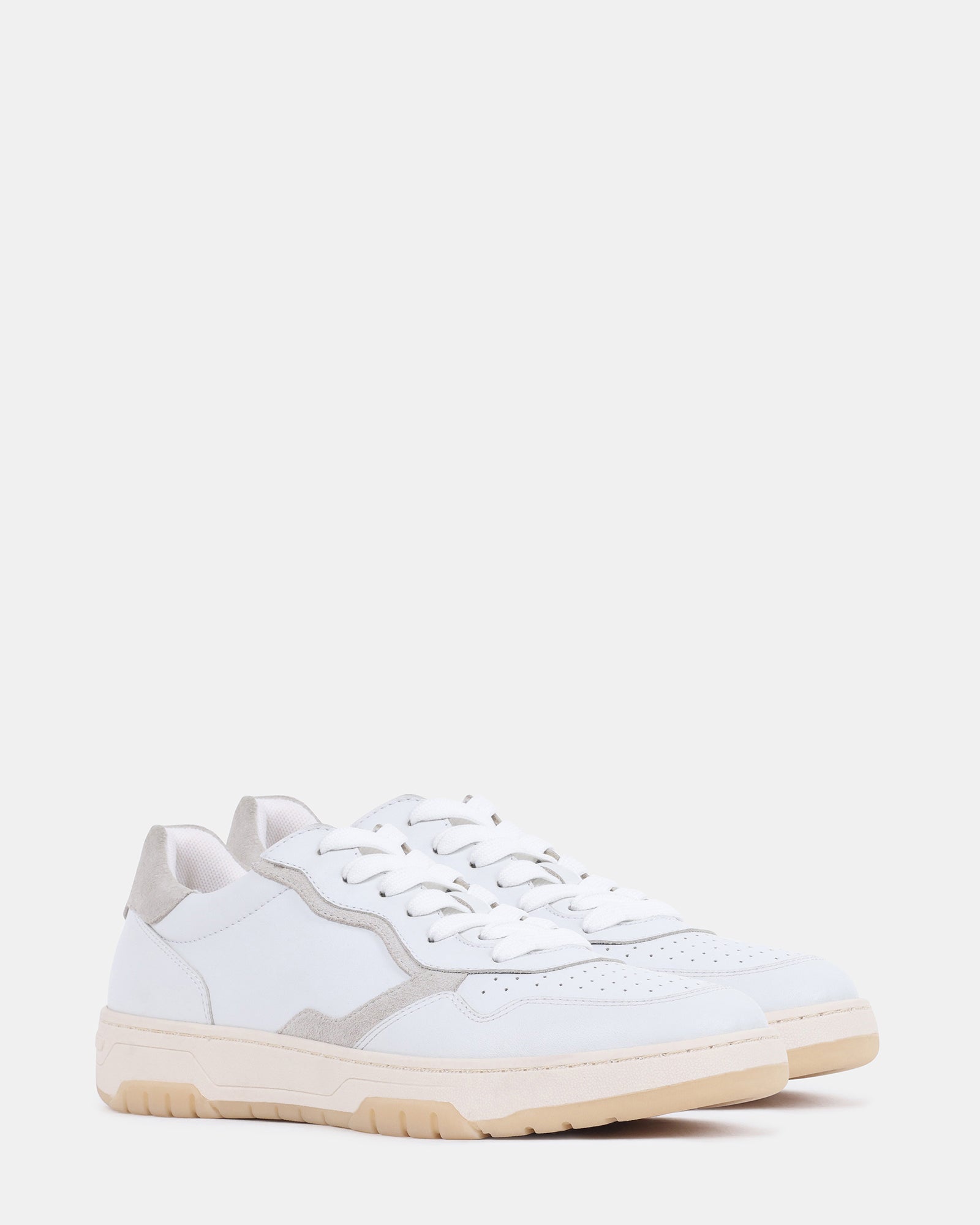 SATRIANI WHITE LEATHER - Men's Shoes - Steve Madden Canada - view 2
