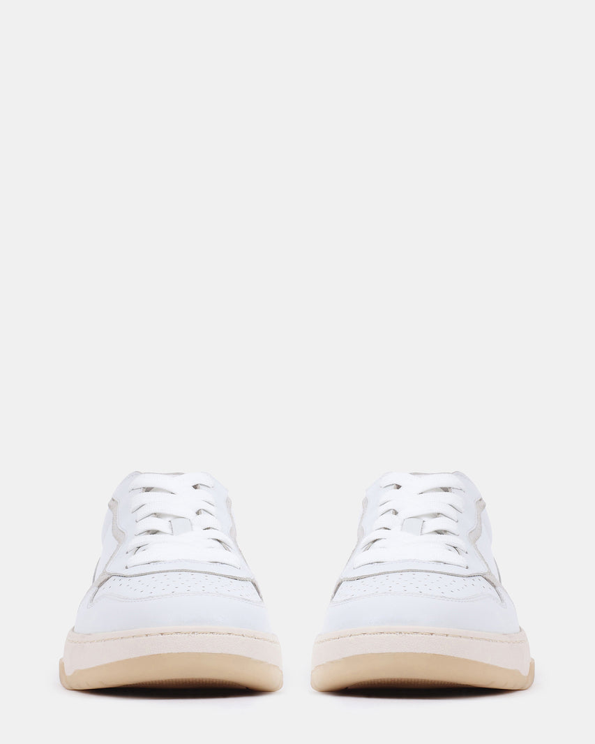 SATRIANI WHITE LEATHER - Men's Shoes - Steve Madden Canada - view 3