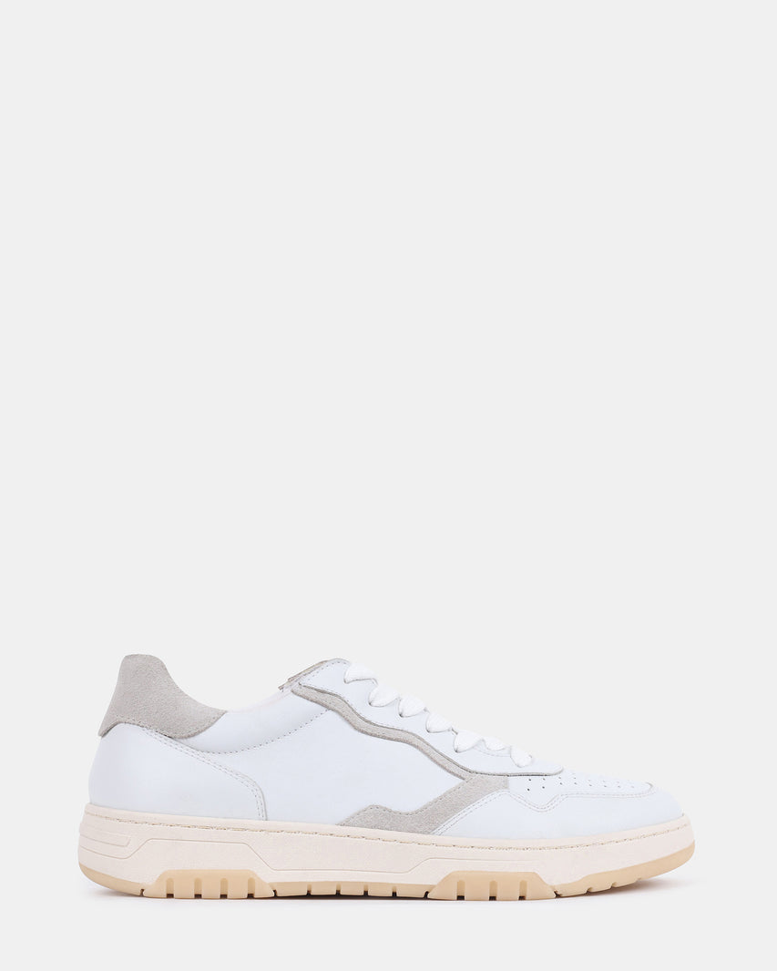SATRIANI WHITE LEATHER - Men's Shoes - Steve Madden Canada