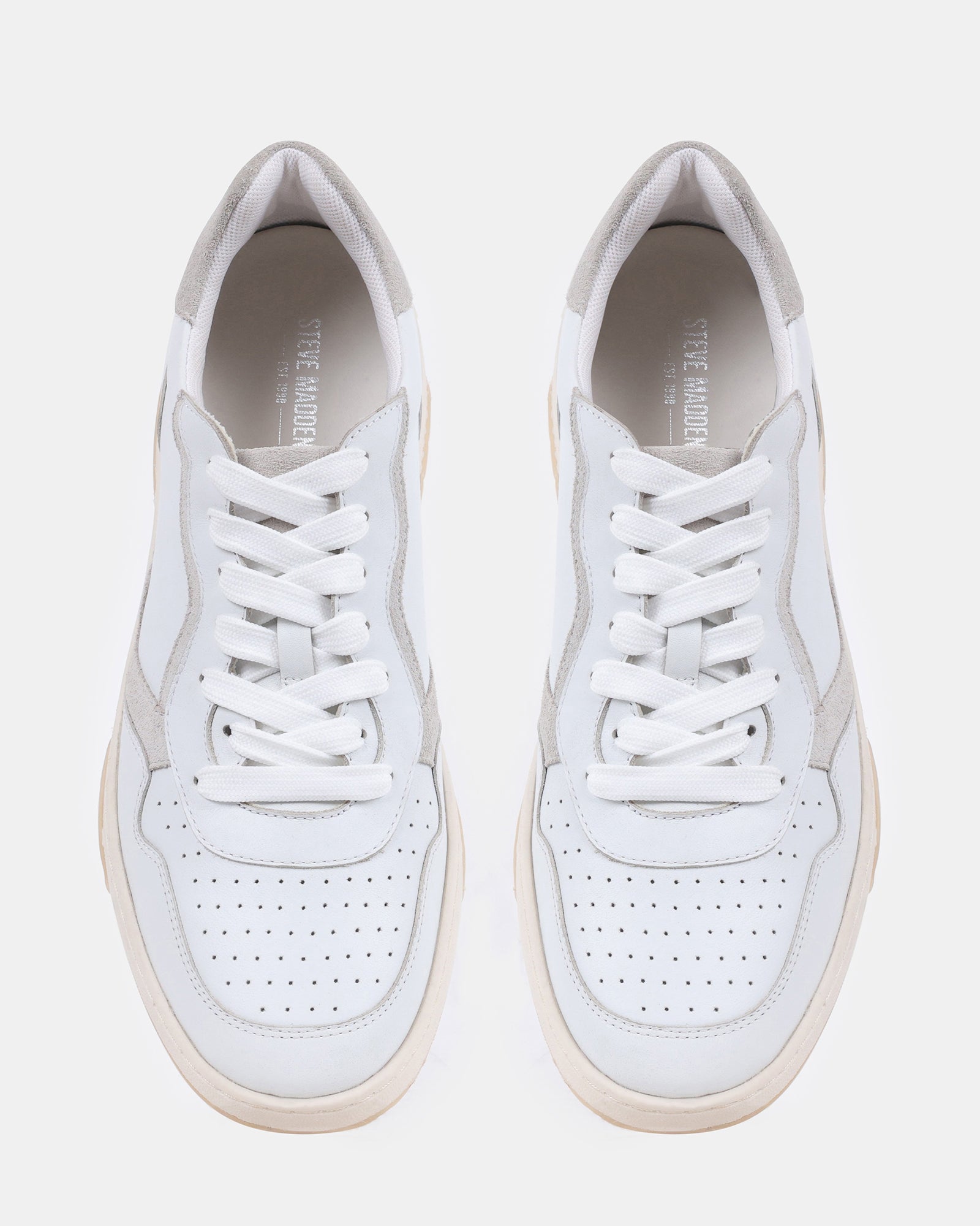 SATRIANI WHITE LEATHER - Men's Shoes - Steve Madden Canada - view 4
