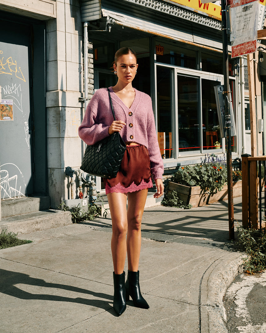 CINDI SKIRT PURPLE - Clothing - Steve Madden Canada - view 7