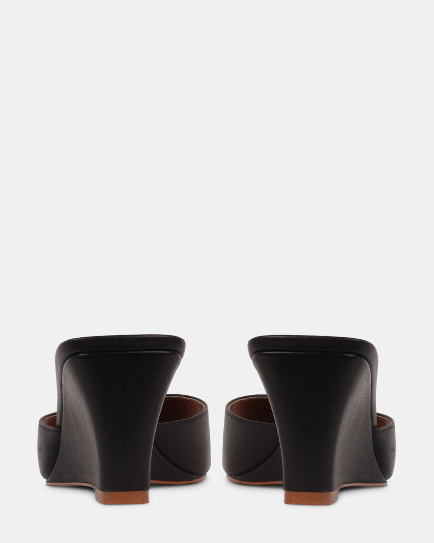 SELESTE BLACK LEATHER - Women's Shoes - Steve Madden Canada - view 5