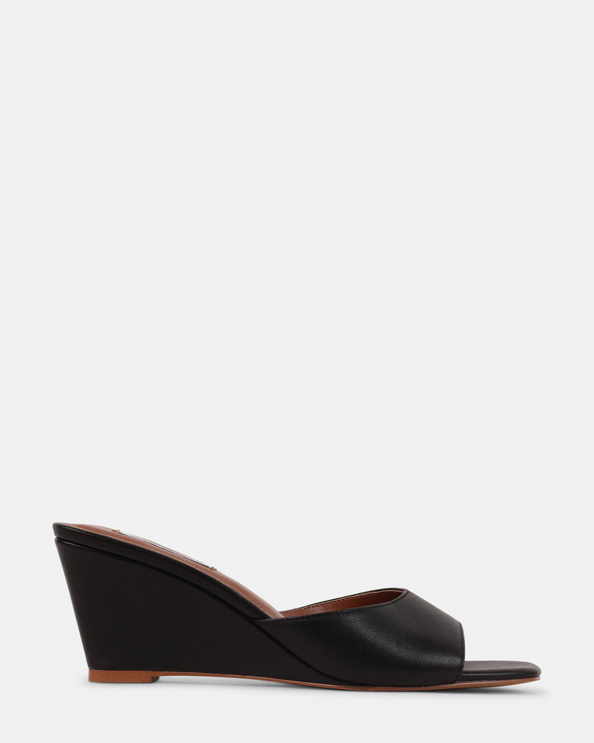 SELESTE BLACK LEATHER - Women's Shoes - Steve Madden Canada